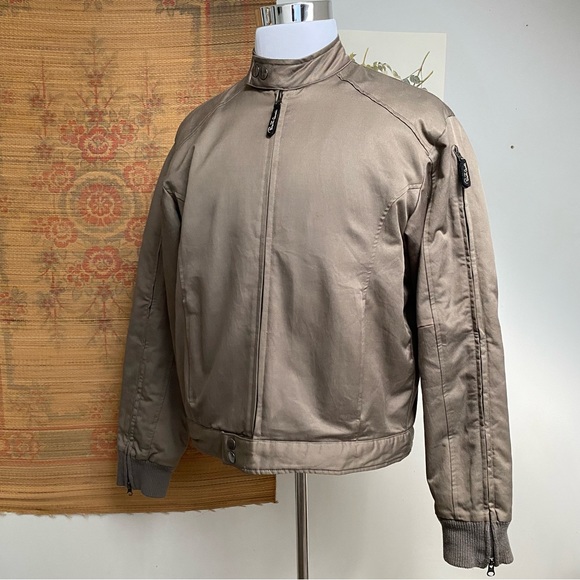 Roberto Cavalli Bomber Jacket Quilted Lined Zip Sleeves - Picture 10 of 16